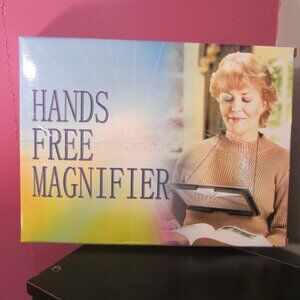 NIB/Hands Free Light Up Magnifying Magnifier~ 5X ~ BRAND NEW, SEALED!